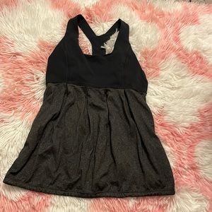 Lululemon Size 6 Women’s Black Gray Tank Top